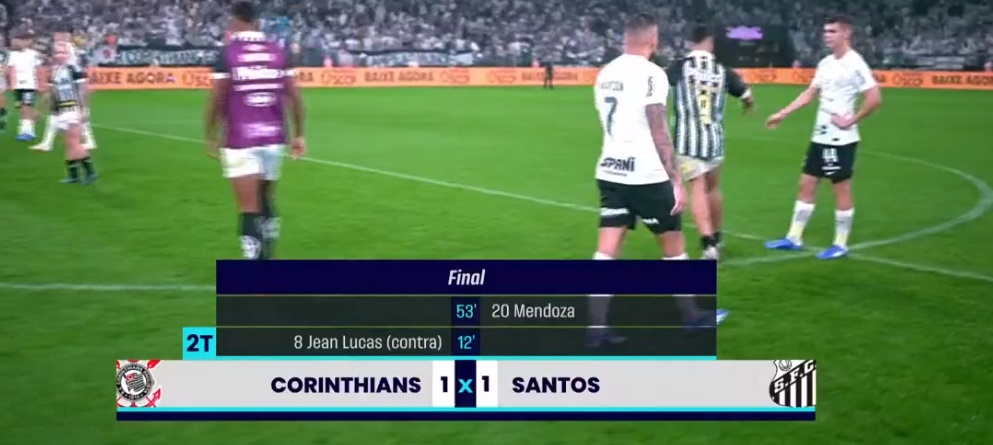 Corinthians leva empate do Santos no fim em Itaquera