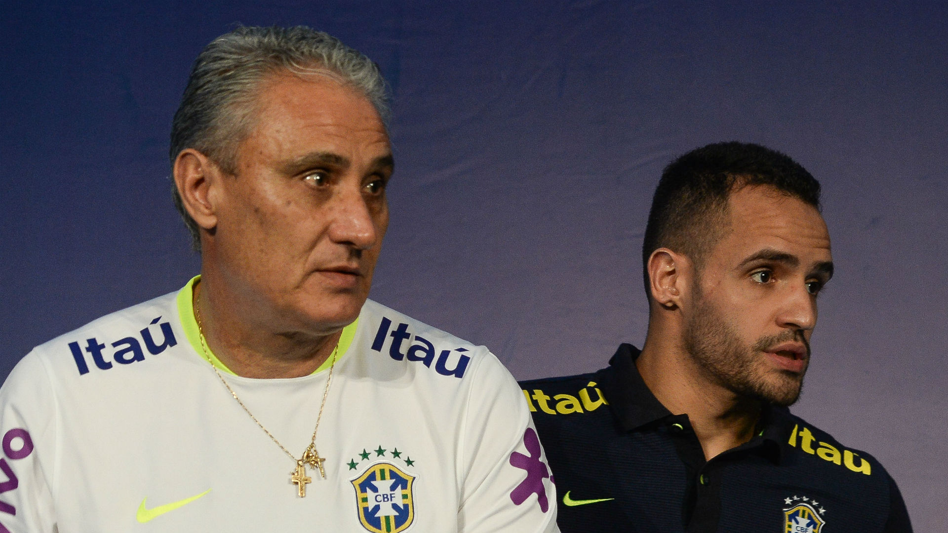 Tite e Renato Augusto