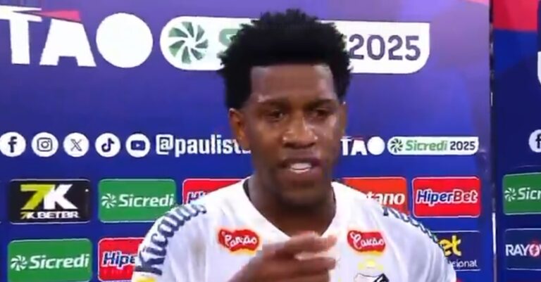 Gil se revolta após eliminação do Santos contra o Corinthians