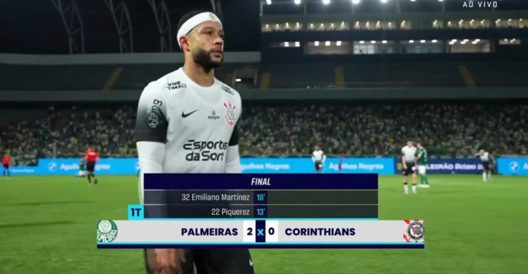 Corinthians é derrotado pelo Palmeiras