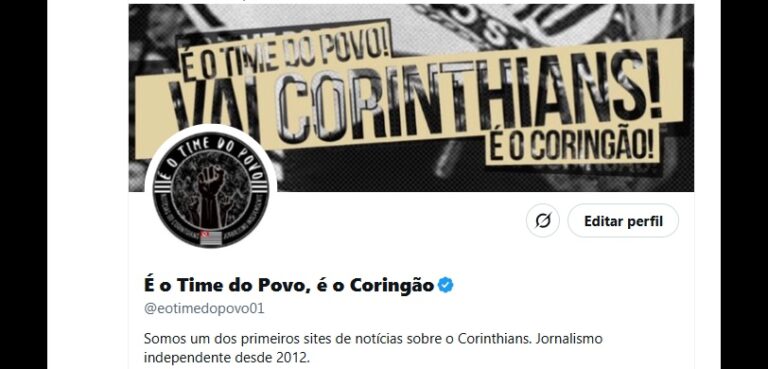 Qual o X (Twitter) do Time do Povo?
