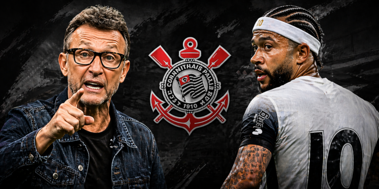 Neto e Memphis Depay (Imagem feita por IA)