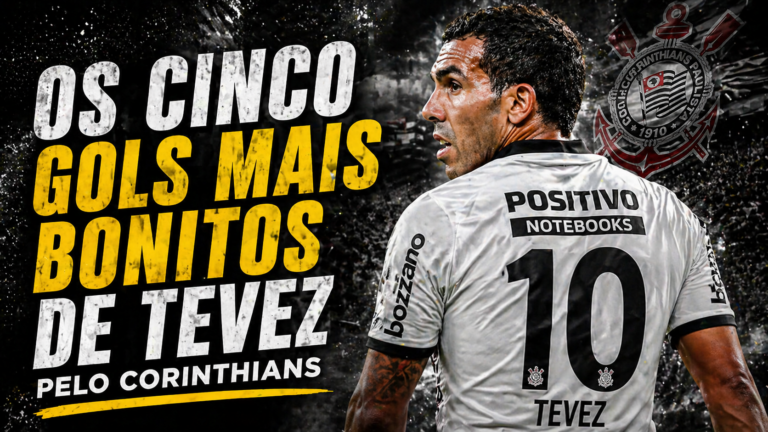 Os gols mais bonitos de Tevez pelo Corinthians (Imagem feita por IA)