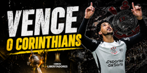 Corinthians vence o Peñarol na Libertadores (Imagem feita por IA)