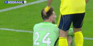 Bento falha em jogo do Sauditão | Foto: Reproduçaõ